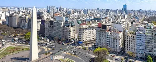 Aerial view of Buenos Aires, Argentina