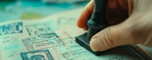 Investment visa immigration stamp